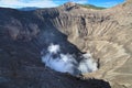 Creater of Bromo vocalno, Indonesia Royalty Free Stock Photo