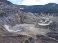 The creater of Mount Tangkuban Parahu is still active, Bandung, Indonesia - 2022