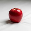 Creates gentle shadows emphasizing the apple s round shape and reflective Royalty Free Stock Photo