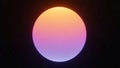 Creates a glowing sphere-like effect, resembling a celestial body Royalty Free Stock Photo