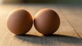 Creates soft shadows enhancing the roundness of the eggs and Royalty Free Stock Photo