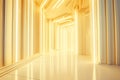 Symmetric Neon Luxury: Award-Winning Ivory & Pale Yellow Interior Desig