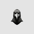 Creating A Bird Head Logo With Ominous Vibe In Monochromatic Realism
