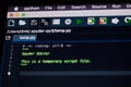 Creating code in Python app