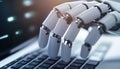 Creating Content With Ai Marketing Tools In The Business World: Illustration Of Prompt Engineering Work With Generative