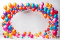 Decorate the birthday with presents, toys, balloons, garlands for a children\'s party