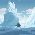 Creating A Hayao Miyazaki-style Illustration On An Ice Shelf