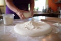 creating a homemade pizza dough