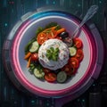 Healthy salad. Generative AI Royalty Free Stock Photo