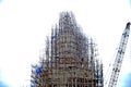 Creating a large Buddha in Thailand Royalty Free Stock Photo
