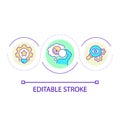 Creating own brand loop concept icon Royalty Free Stock Photo