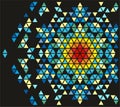 Creating random positions of triangles using Web Royalty Free Stock Photo
