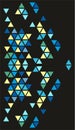 Creating random positions of triangles using Web Royalty Free Stock Photo