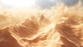 Creating a realistic D sand pattern with swirling dust particles and sandstorms. Concept 3D Sand