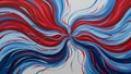 Abstract Swirling Red and Blue Lines Creating a Dynamic Explosive Pattern on White Background Royalty Free Stock Photo