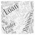 Creating small business loans online word cloud concept word cloud concept vector background