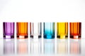 Creating vibrant colors in glass involves incorporating specific colorants by Generative AI. Royalty Free Stock Photo