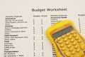 Creating your budget