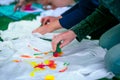Creating your own t-shirt workshop outdoor activity for the yout