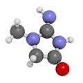 Creatinine molecule. Creatine breakdown product. Creatinine clearance is used to measure kidney function