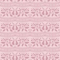 Floral lace ruffle seamless repeat pattern in fairy wing and little piglet