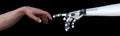 Creation of Adam, Isolated, God Robot hand