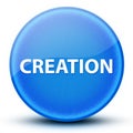 Creation eyeball glossy elegant blue round button abstract Royalty Free Stock Photo