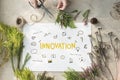 Creation Ideas Light Bule Imagination Arts Development Concept Royalty Free Stock Photo