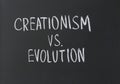 Creationism vs. evolution Royalty Free Stock Photo