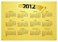 Creative 2012 calender template