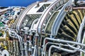 Aviation turbojet engine equipment