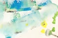 Creative abstract background with a bright detailed watercolor wet texture