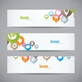 Creative abstract background web icon banner heade