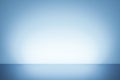 Creative abstract blue gradient blank wall