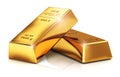 Gold ingots Royalty Free Stock Photo