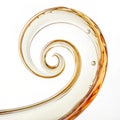 Abstract Curl isolated on white background