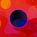 Creative abstract geometric background with glossy circles