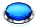 Blue round button Royalty Free Stock Photo