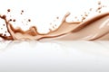 Creative abstract milk and chocolate wave splash ideal for innovative design projects Royalty Free Stock Photo