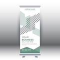 Creative abstract modern corporate business vertical roll up banner design template vector illustration concept exhibition Royalty Free Stock Photo