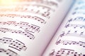 Score sheet music book Royalty Free Stock Photo