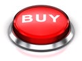 Red round Buy button Royalty Free Stock Photo