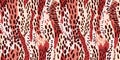 Creative abstract textured leopard skin seamless pattern. Trendy animal fur wallpaper. Wild african cats camouflage background Royalty Free Stock Photo