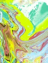 Creative abstract wave hand painted background, fluid art, marble texture, abstract ocean, acrylic painting on canvas Royalty Free Stock Photo