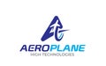 Creative Aero, Airplane Logo design template