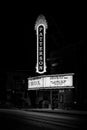 The Creative Alliance at night, in Highlandtown, Baltimore, Maryland