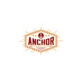 Creative Anchor Logo Design Vector Art Logo