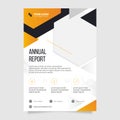 Creative annual report design template. Corporate business flyer template