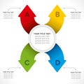 Creative arrow info-graphic Royalty Free Stock Photo