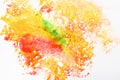 Creative art, abstractionism. Festival holi colors Royalty Free Stock Photo